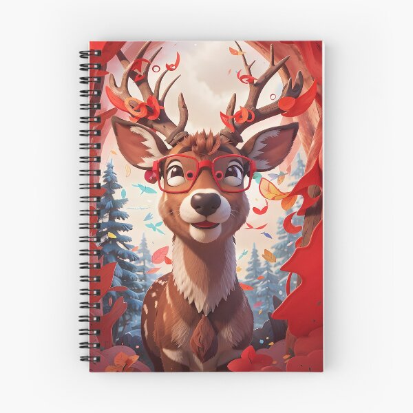 Item preview, Cute deer with glases designed and sold by Shivam025.