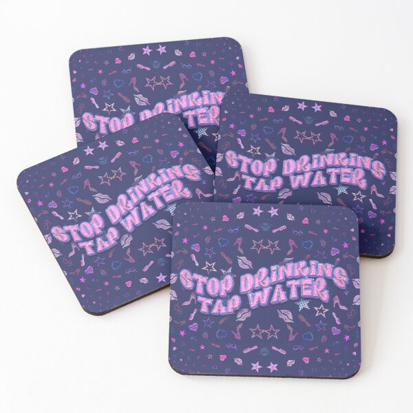 Item preview, Stop Drinking Tap Water Glitter Doll Text designed and sold by AuntieVaxxer Official Shop.