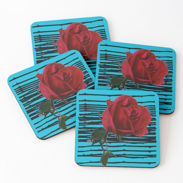 Item preview, Red Rose x Blue Background designed and sold by Stirly.