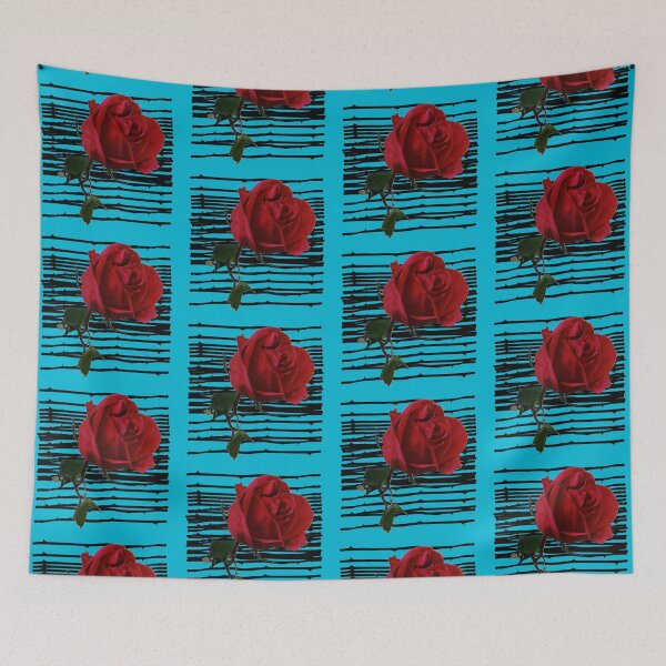 Item preview, Red Rose x Blue Background designed and sold by Stirly.