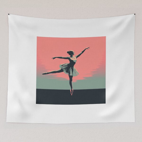 Item preview, Ballet Girl Dancing in Retro Classic Style designed and sold by redstar19.