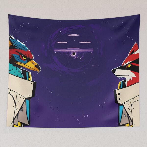 Item preview, Space Animals Face-off designed and sold by nachoverdon.