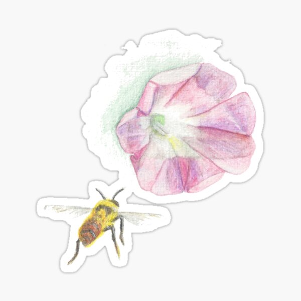 Bee In The Morning Sticker