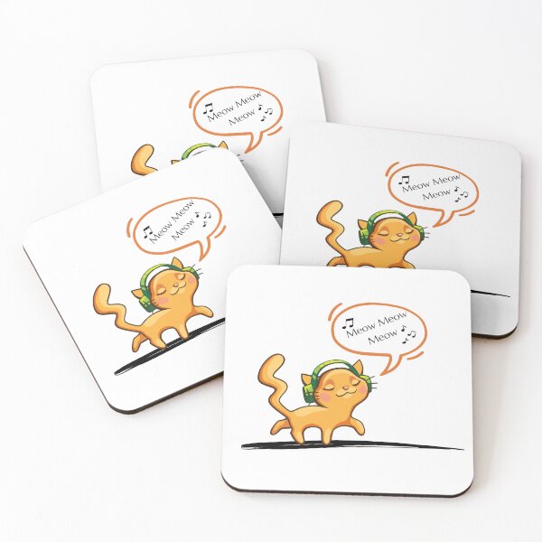 Item preview, Musical Cartoon Cat  designed and sold by CypisDesign.
