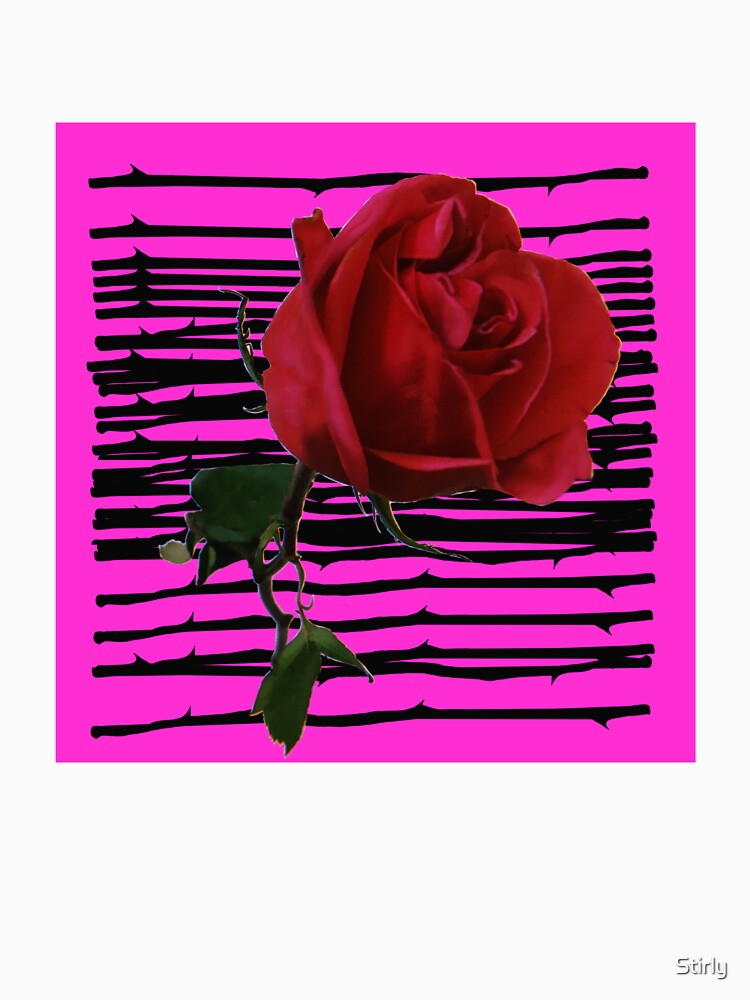 Thumbnail 5 of 5, Pullover Hoodie, Rose x Magenta Background designed and sold by Stirly.