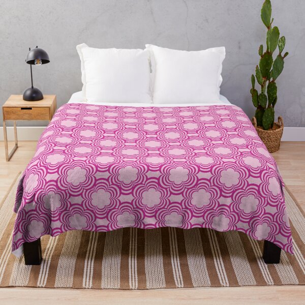 Item preview, Flower Power Pink Geometric Floral Pattern designed and sold by ClaudiaFlores.
