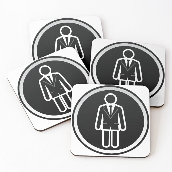 Item preview, Sticker for Men Restroom designed and sold by StudioRedKoala.