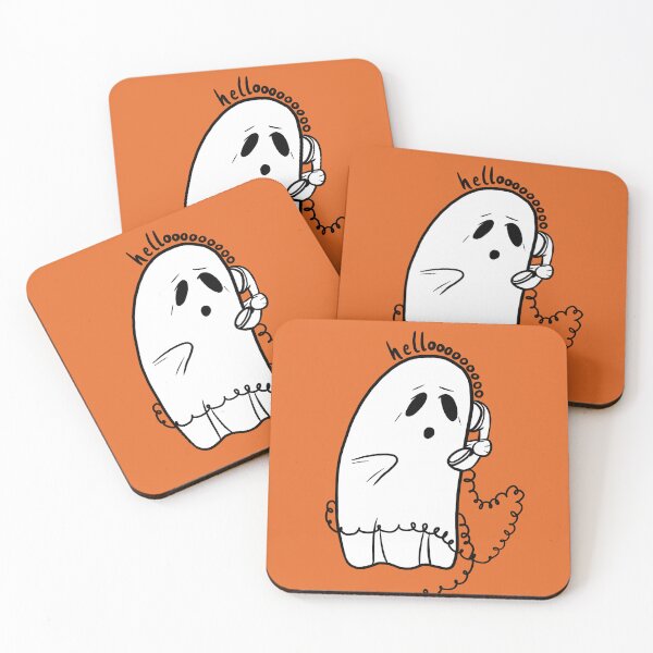 Item preview, Phone Anxiety Ghost - Halloween - Hello? designed and sold by gaslight-n.