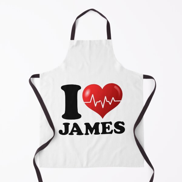 Item preview, I Love James I Heart James Red HeartBeat designed and sold by clothesy7.