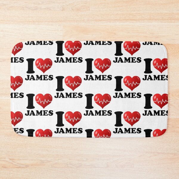 Item preview, I Love James I Heart James Red HeartBeat designed and sold by clothesy7.