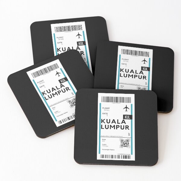 Item preview, Kuala Lumpur, Malaysia Airplane Boarding Pass designed and sold by RoamInk.
