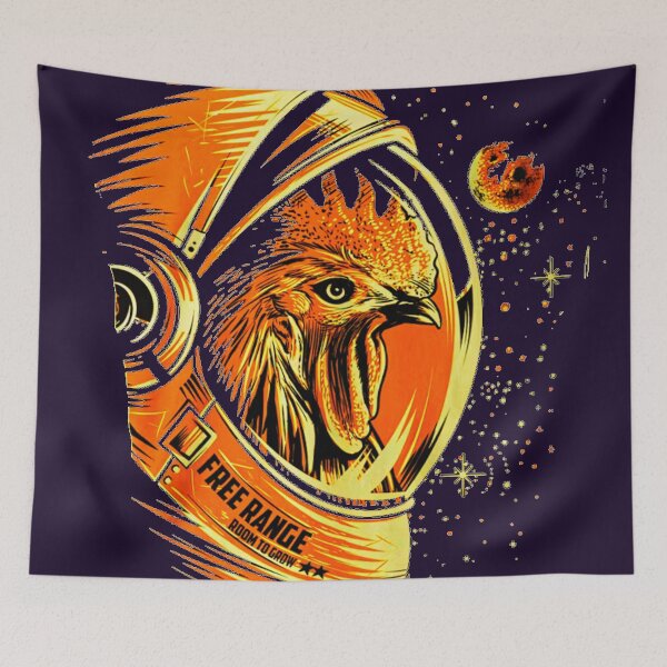Item preview, TRULY FREE RANGE CHICKEN ASTRONAUT designed and sold by THE AMERICAN TEEVANGELIST.