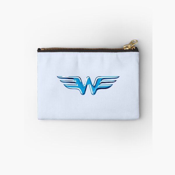 Item preview, Letter W Flying Bird Wings with Embossed sparkling Metallic Effect designed and sold by Wiggly Lines.