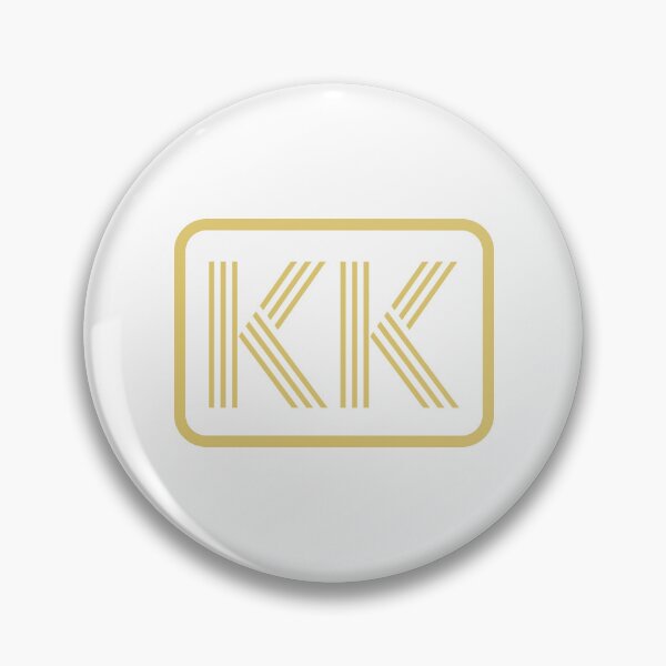 Item preview, KK Initials Gold Geometric Letters designed and sold by Jeallan Designs.