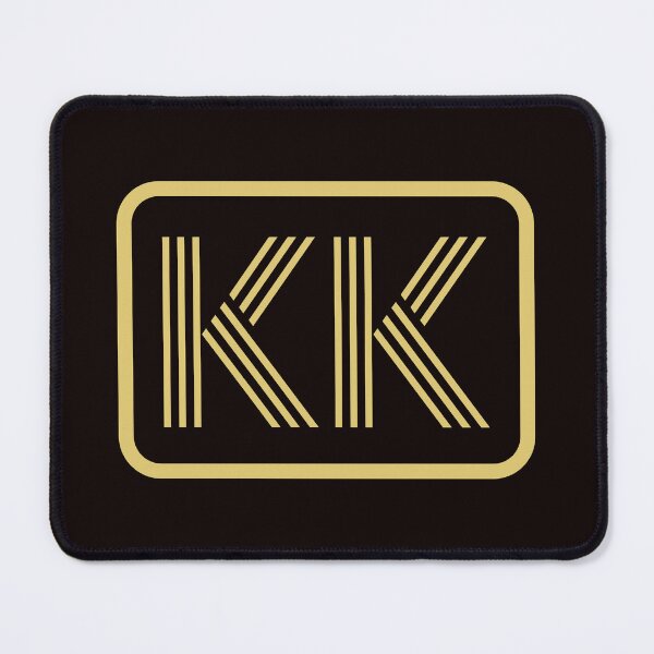 Item preview, KK Initials Gold Geometric Letters designed and sold by Jeallan Designs.