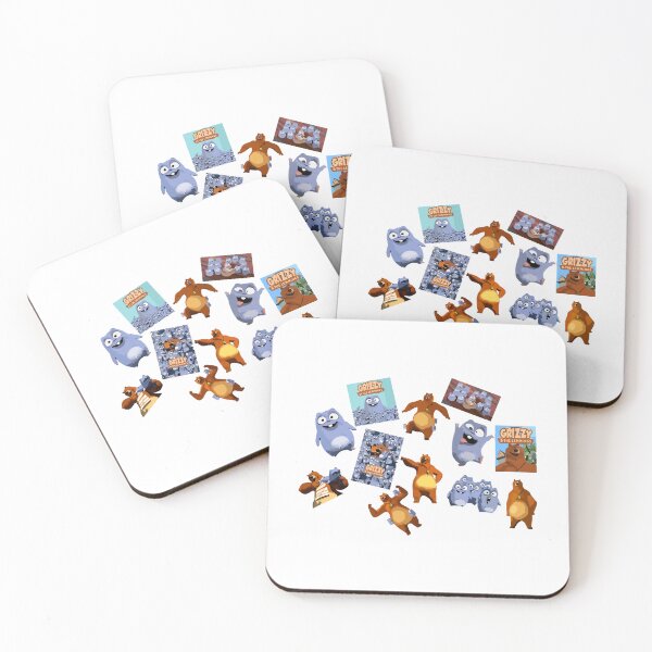 Item preview, happy Grizzy and Lemmings cartoon  designed and sold by railynn-brodie.