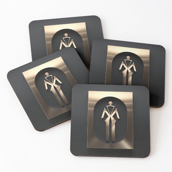 Item preview, Elegant Sticker for Men Restroom designed and sold by StudioRedKoala.