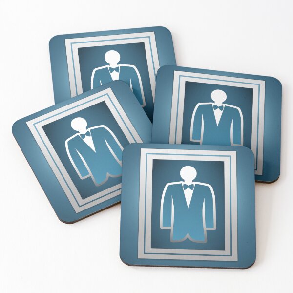 Item preview, Elegant Sticker for Men Restroom designed and sold by StudioRedKoala.
