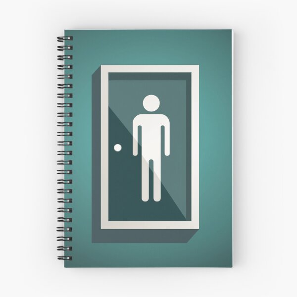 Item preview, Elegant Sticker for Men Restroom designed and sold by StudioRedKoala.
