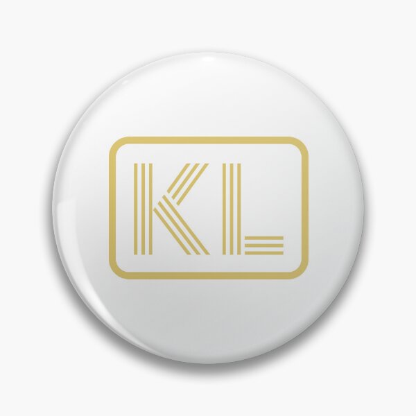 Item preview, KL Initials Gold Geometric Letters designed and sold by Jeallan Designs.