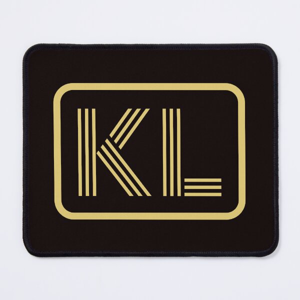 Item preview, KL Initials Gold Geometric Letters designed and sold by Jeallan Designs.