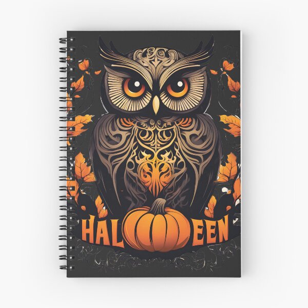Item preview, Autumn Whispers: Halloween Owl and Leaves Sticker designed and sold by Noorkin.