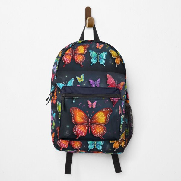 Item preview, Colorful Butterflies Dark Background designed and sold by MaryFiore.
