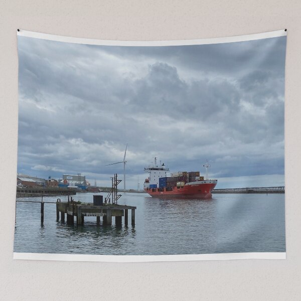 Item preview, Container ship leaving Port of Blyth designed and sold by Violaman.