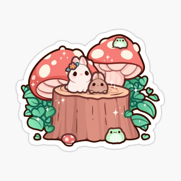 Item preview, Mushroom Forest Bunnies designed and sold by veraphina.