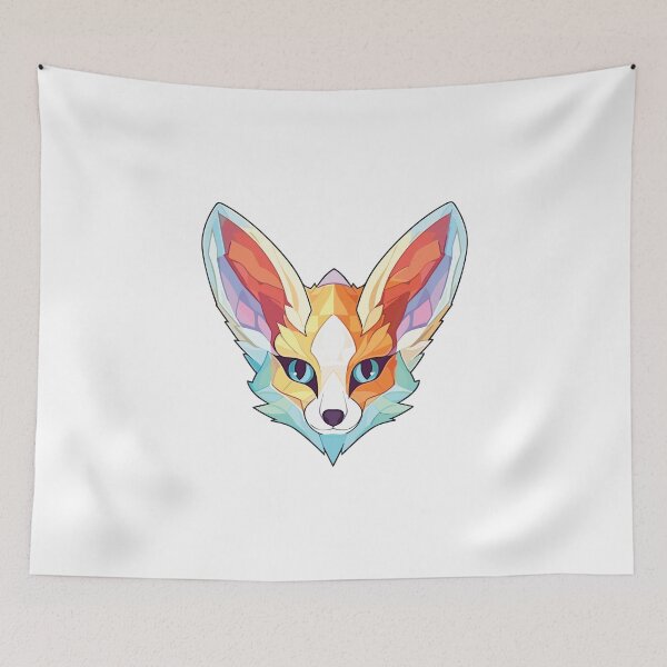Item preview, Fennec Fox Colorful Watercolor Animal Illustration designed and sold by TeeHome.