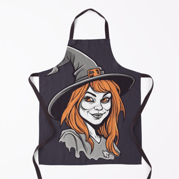 Item preview, Wicked Witch with Orange Halloween Eyes designed and sold by By Nayla.