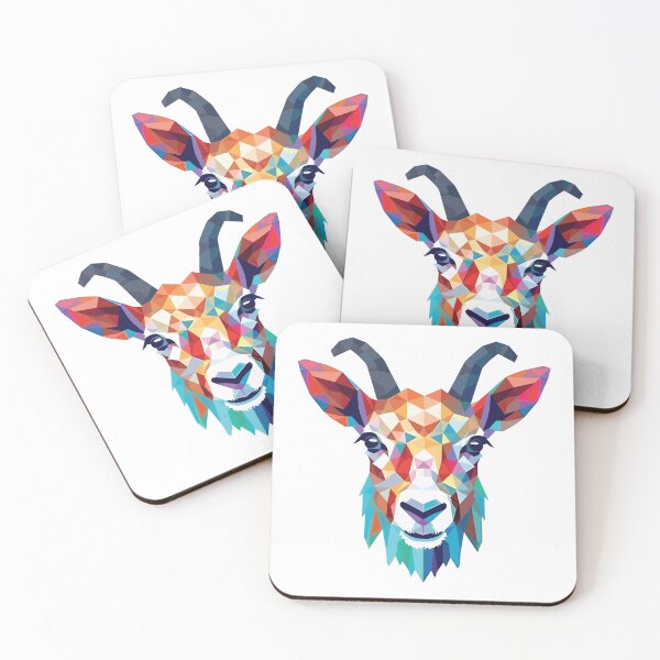 Item preview, Goat Colorful Watercolor Animal Illustration designed and sold by TeeHome.