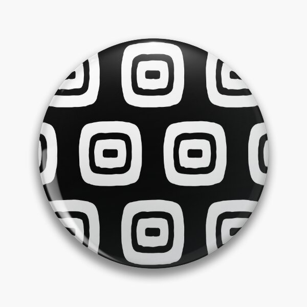 Item preview, Mid Century Modern Geometric Pattern 728 Black and White designed and sold by tonymagnerart.