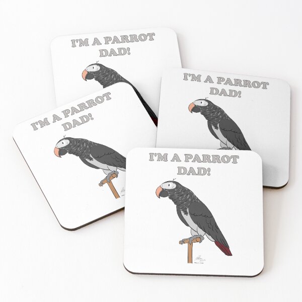 Item preview, I'm a Parrot Dad! - Timneh African Grey designed and sold by Laughing Parrot Studio.