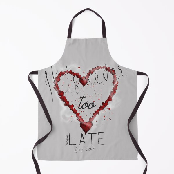 Item preview, RED HEART - IT'S NEVER TOO LATE FOR LOVE designed and sold by inarausch2023.