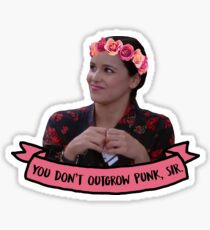 Amy Santiago - You don't outgrow punk, sir Sticker