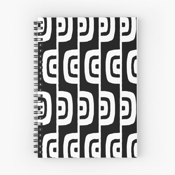 Item preview, Mid Century Modern Geometric Pattern 628 Black and White designed and sold by tonymagnerart.