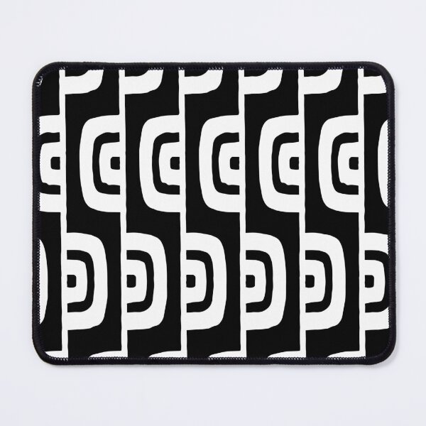 Item preview, Mid Century Modern Geometric Pattern 628 Black and White designed and sold by tonymagnerart.
