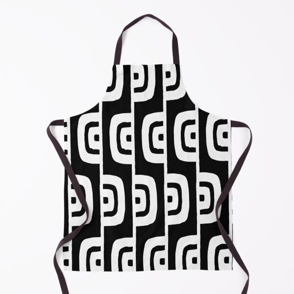 Item preview, Mid Century Modern Geometric Pattern 628 Black and White designed and sold by tonymagnerart.