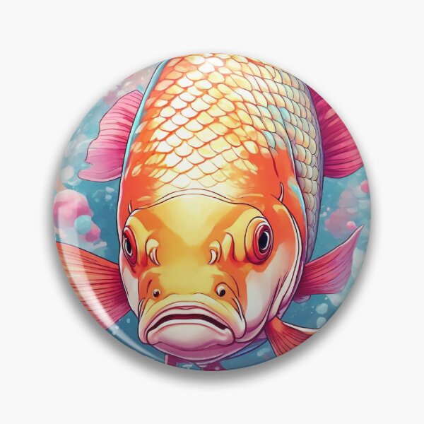 Item preview, Carp with a colorful painted background designed and sold by Rothnaric.