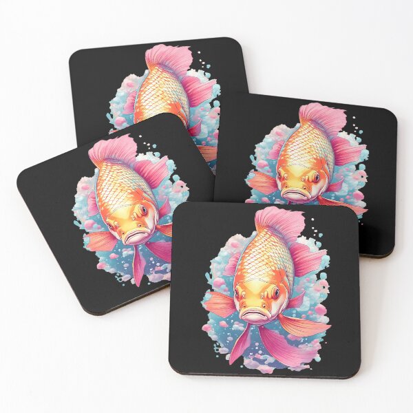 Item preview, Carp with a colorful painted background designed and sold by Rothnaric.