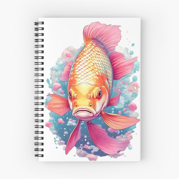 Item preview, Carpa con un fondo pintado de colores designed and sold by Rothnaric.