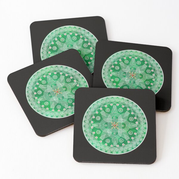 Item preview, Padi kolam/muggu/Rangoli Green Background designed and sold by ShreecreatE.