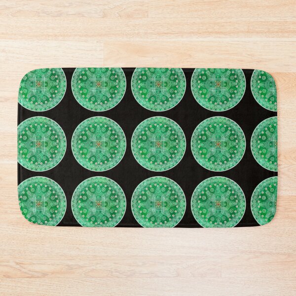 Item preview, Padi kolam/muggu/Rangoli Green Background designed and sold by ShreecreatE.