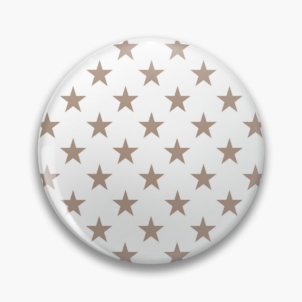Item preview, Small WARM TAUPE and WHITE STARS  designed and sold by RachelMacht.