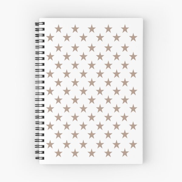 Item preview, Small WARM TAUPE and WHITE STARS  designed and sold by RachelMacht.