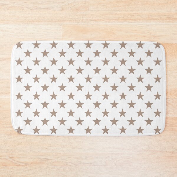 Item preview, Small WARM TAUPE and WHITE STARS  designed and sold by RachelMacht.