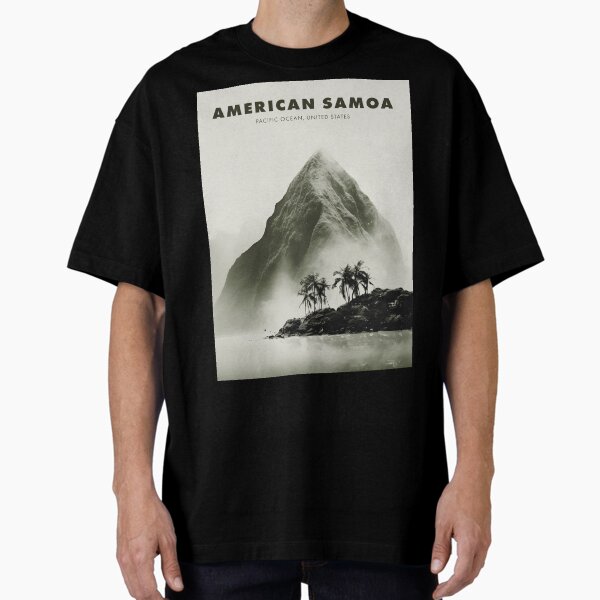 Vista previa del artículo con la obra «Arte minimalista de Samoa Americana #1», diseñado y vendido por ArtFusion-Shop.