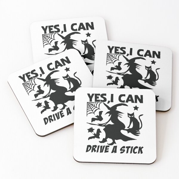 Item preview, Yes I Can Drive A Stick Witchy Design designed and sold by PullMyFingerNow.