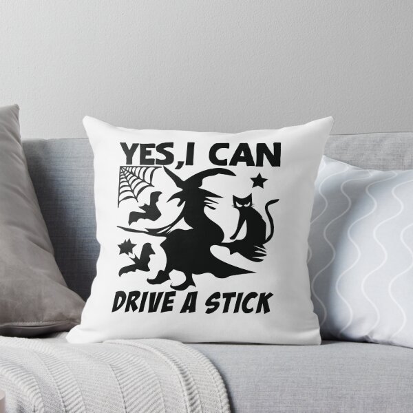 Item preview, Yes I Can Drive A Stick Witchy Design designed and sold by PullMyFingerNow.
